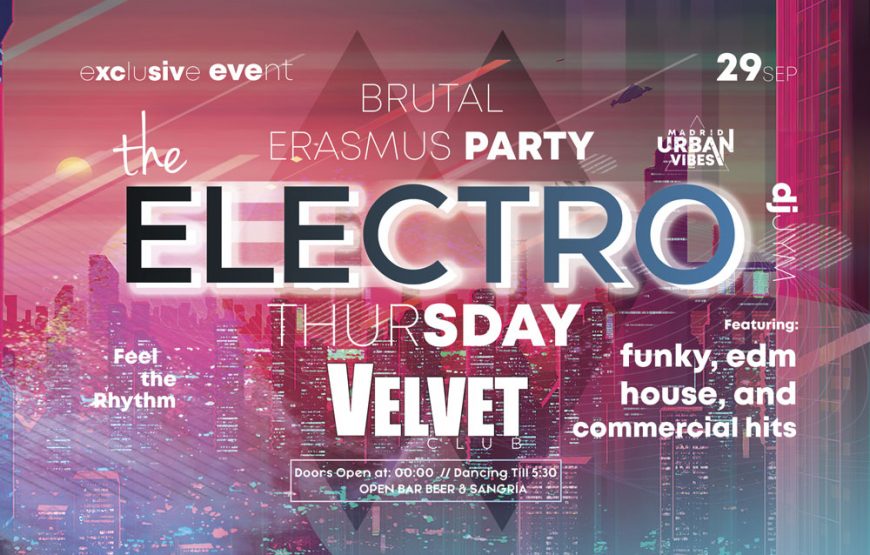 Electro Thursday! @ Velvet Club – Barra Libre
