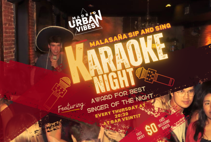 Jueves: Karaoke Night – Malasaña Sip and Sing ⭐