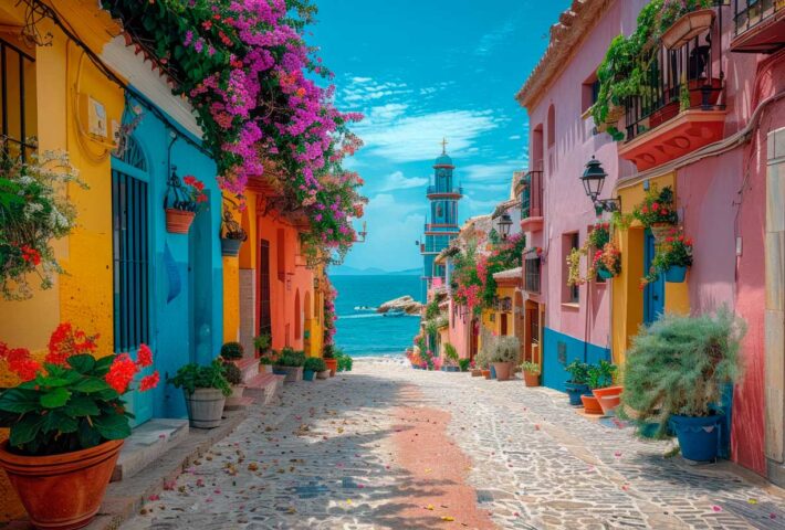 Playa de Villajoyosa – Pueblo Colorido – 8 de Junio